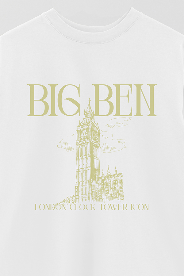 REMERA OVER ESTAMPADA BIG BEN
