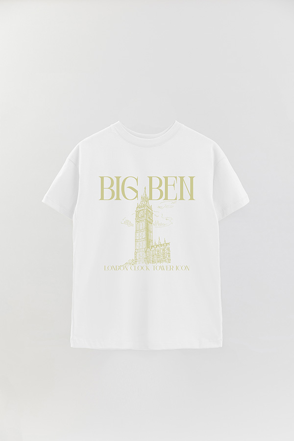 REMERA OVER ESTAMPADA BIG BEN