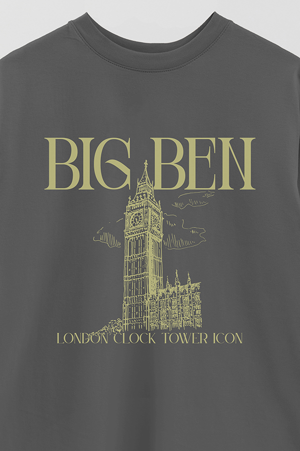 REMERA OVER ESTAMPADA BIG BEN