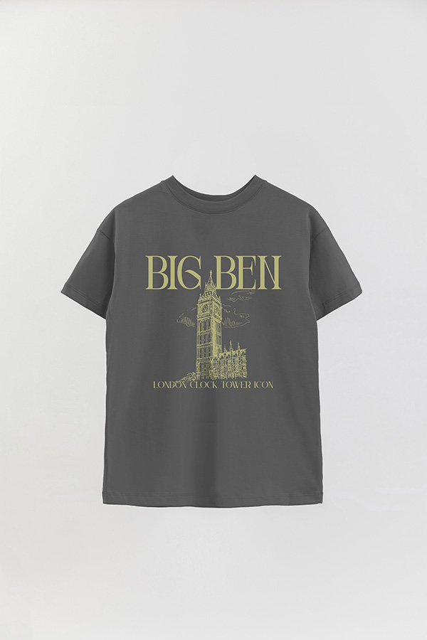 REMERA OVER ESTAMPADA BIG BEN
