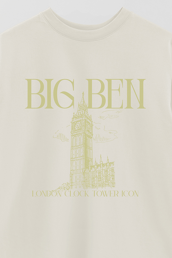 REMERA OVER ESTAMPADA BIG BEN