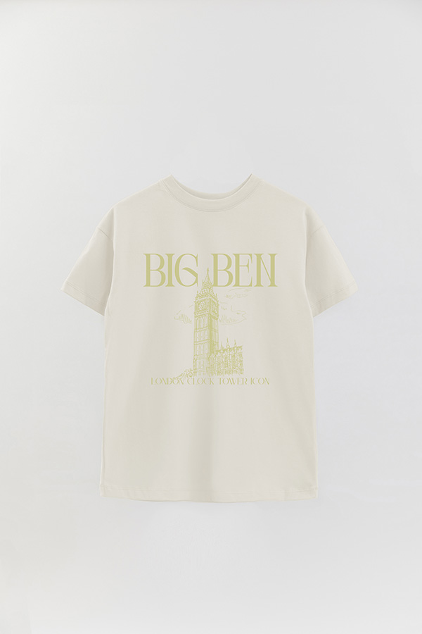 REMERA OVER ESTAMPADA BIG BEN