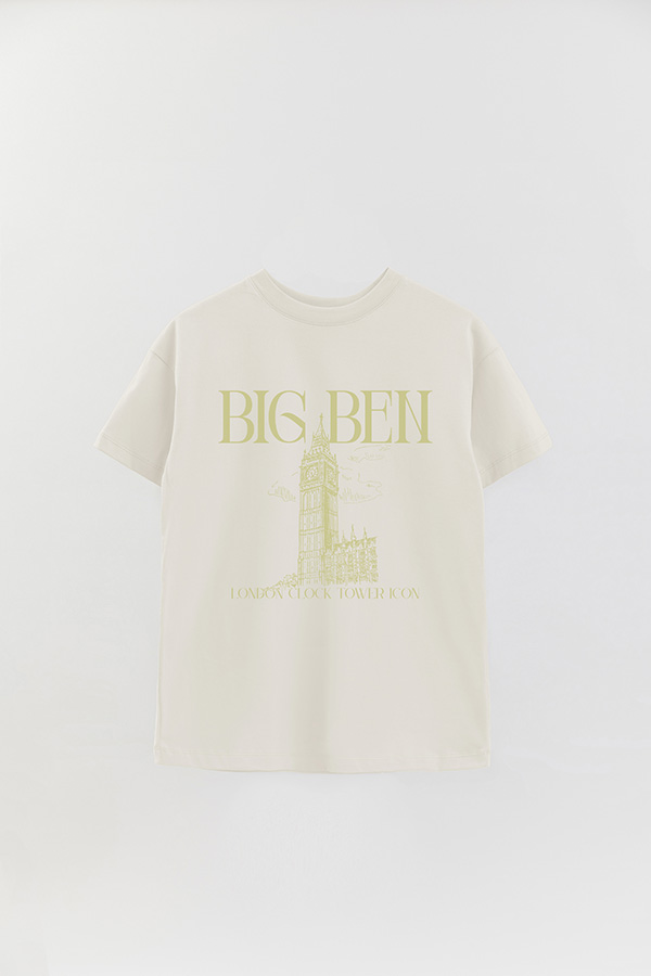 REMERA OVER ESTAMPADA BIG BEN