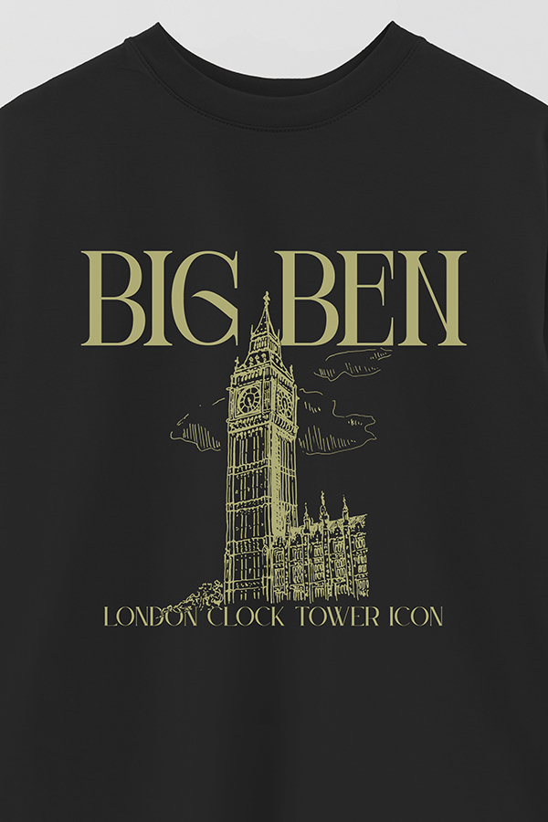 REMERA OVER ESTAMPADA BIG BEN