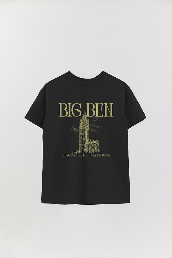 REMERA OVER ESTAMPADA BIG BEN