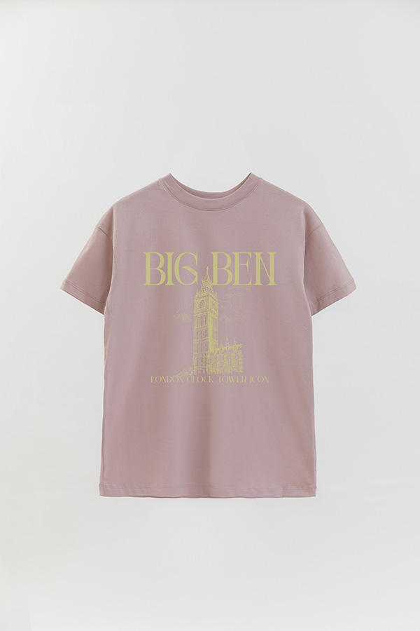 REMERA OVER ESTAMPADA BIG BEN