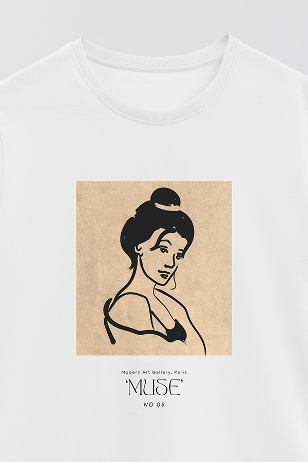 REMERA BASICA ESTAMPADA MUSE 5