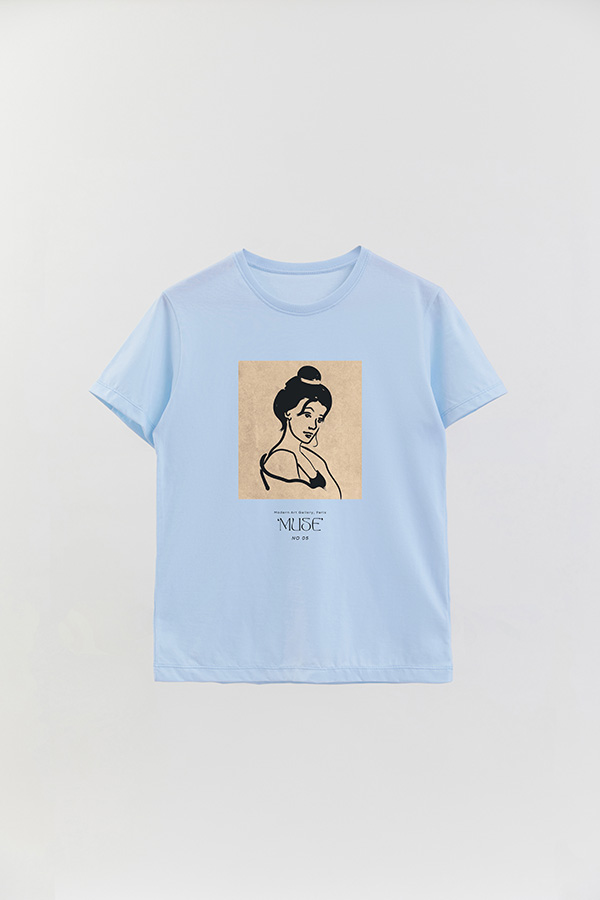 REMERA BASICA ESTAMPADA MUSE 5