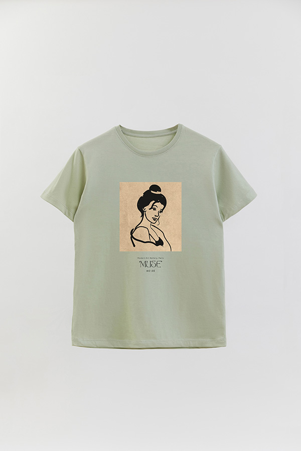 REMERA BASICA ESTAMPADA MUSE 5