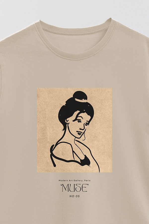 REMERA BASICA ESTAMPADA MUSE 5