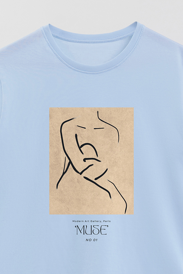 REMERA BASICA ESTAMPADA MUSE  1