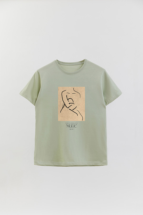 REMERA BASICA ESTAMPADA MUSE  1