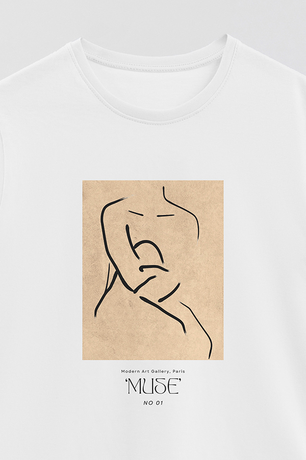 REMERA BASICA ESTAMPADA MUSE  1