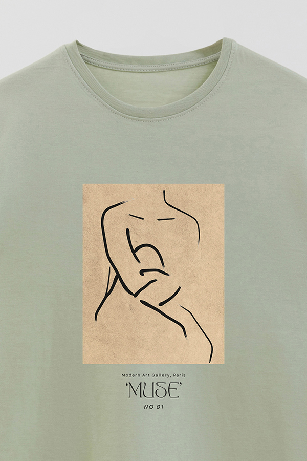 REMERA BASICA ESTAMPADA MUSE  1