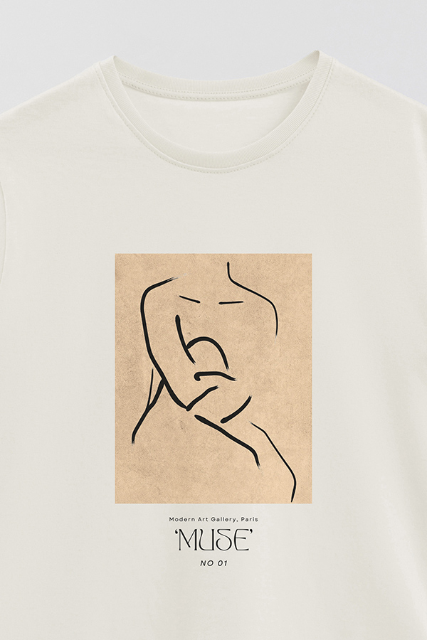 REMERA BASICA ESTAMPADA MUSE  1