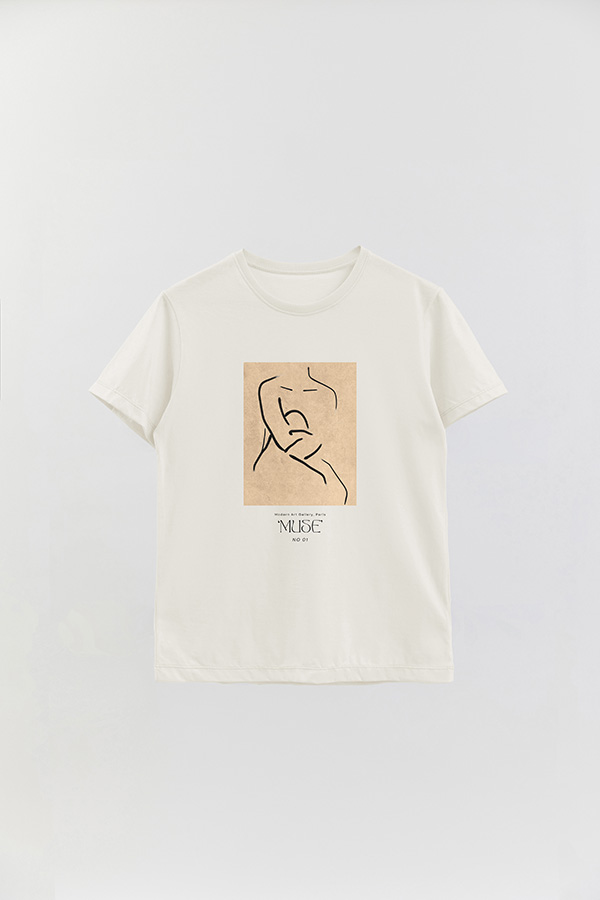 REMERA BASICA ESTAMPADA MUSE  1