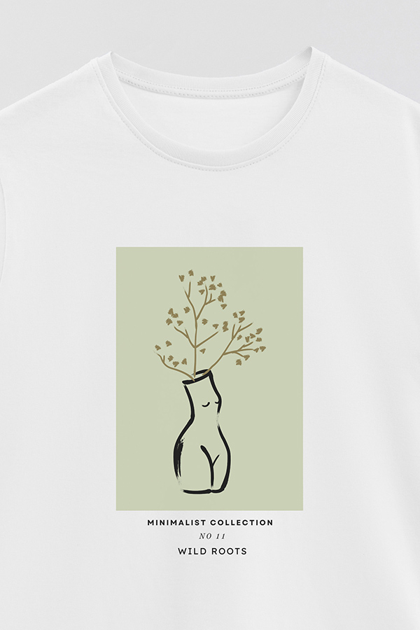 REMERA BASICA ESTAMPADA JARDIN 11
