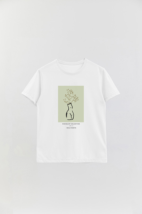 REMERA BASICA ESTAMPADA JARDIN 11