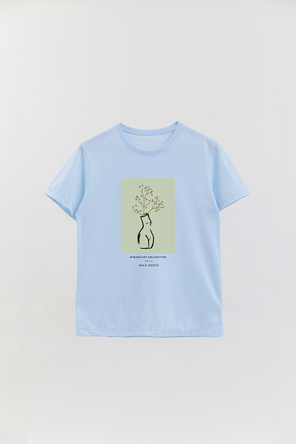 REMERA BASICA ESTAMPADA JARDIN 11