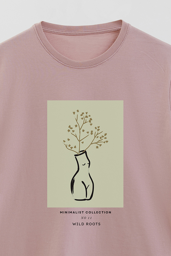 REMERA BASICA ESTAMPADA JARDIN 11