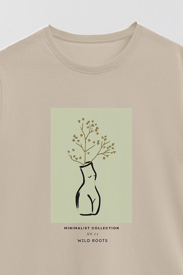REMERA BASICA ESTAMPADA JARDIN 11