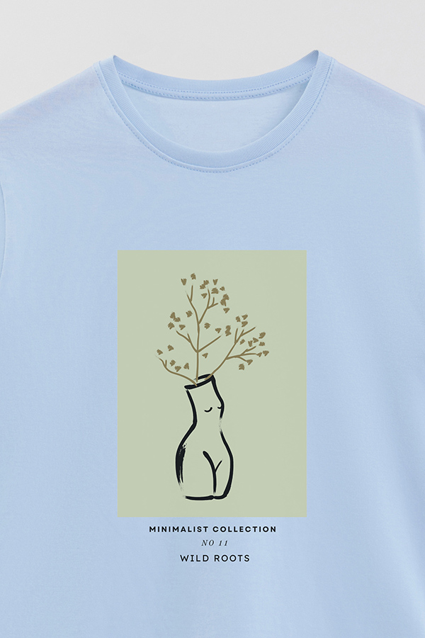 REMERA BASICA ESTAMPADA JARDIN 11