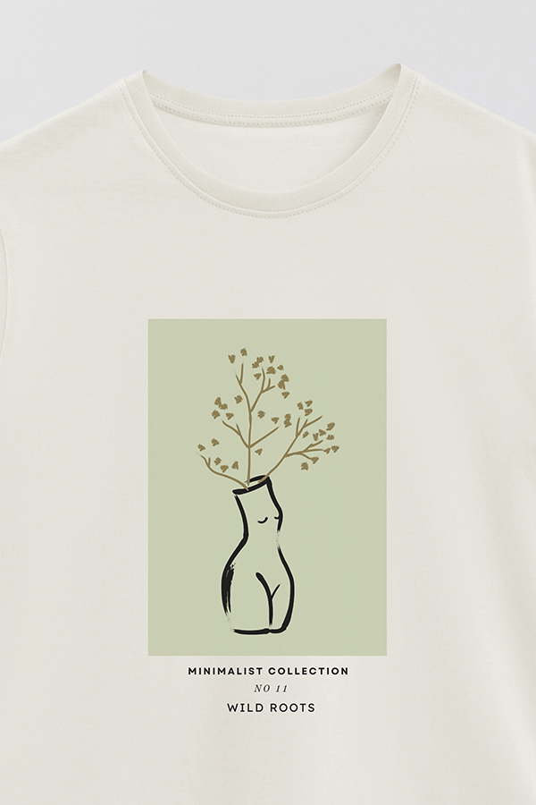 REMERA BASICA ESTAMPADA JARDIN 11