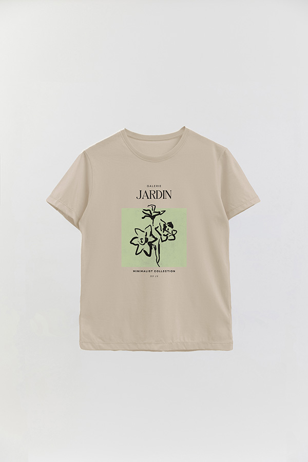 REMERA BASICA ESTAMPADA JARDIN 10