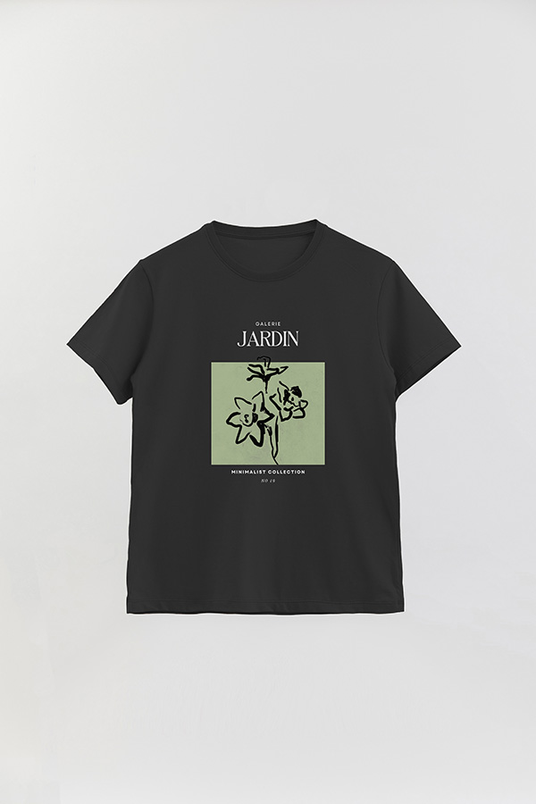 REMERA BASICA ESTAMPADA JARDIN 10