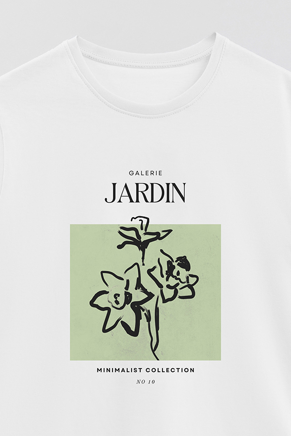 REMERA BASICA ESTAMPADA JARDIN 10