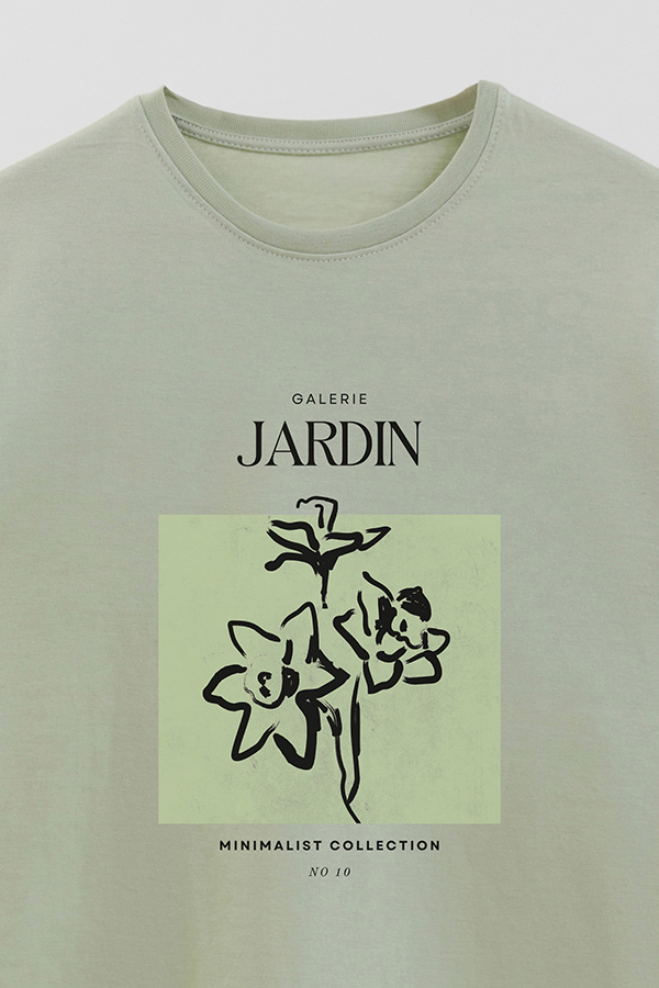 REMERA BASICA ESTAMPADA JARDIN 10