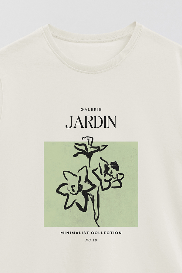 REMERA BASICA ESTAMPADA JARDIN 10