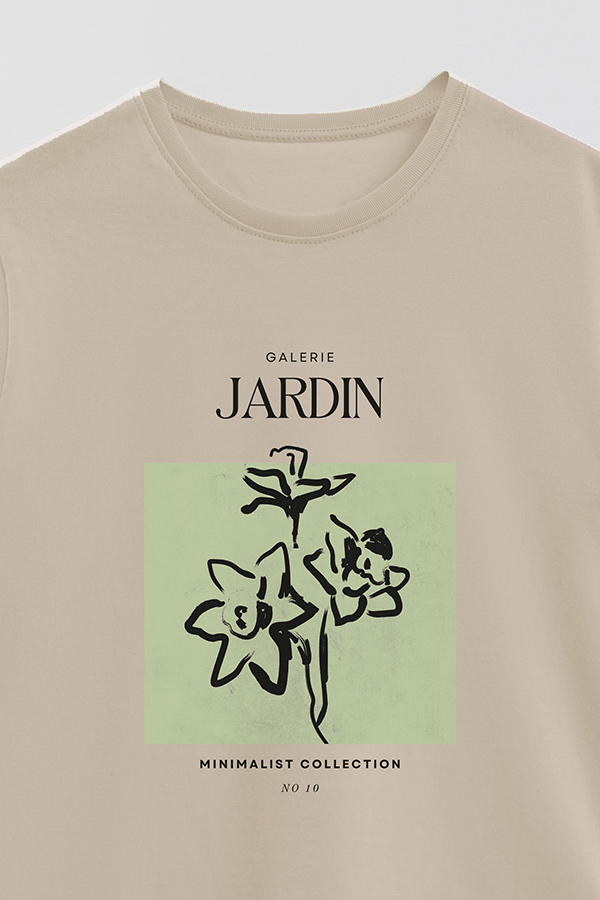 REMERA BASICA ESTAMPADA JARDIN 10