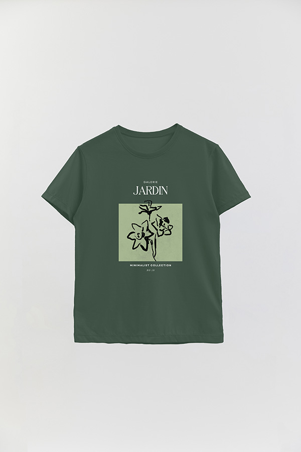 REMERA BASICA ESTAMPADA JARDIN 10