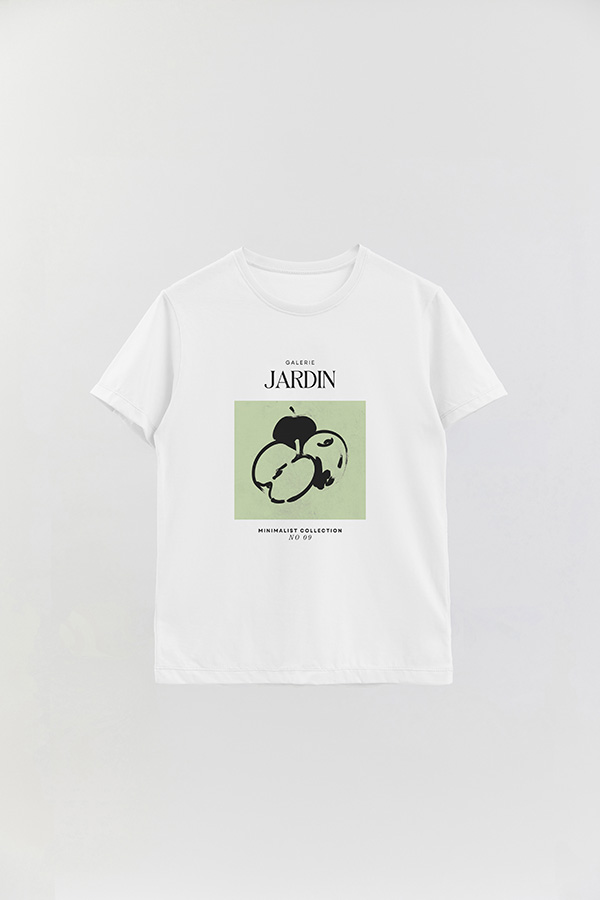 REMERA BASICA ESTAMPADA JARDIN 9