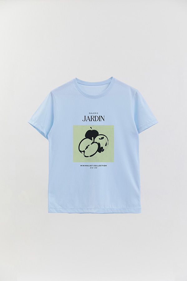 REMERA BASICA ESTAMPADA JARDIN 9