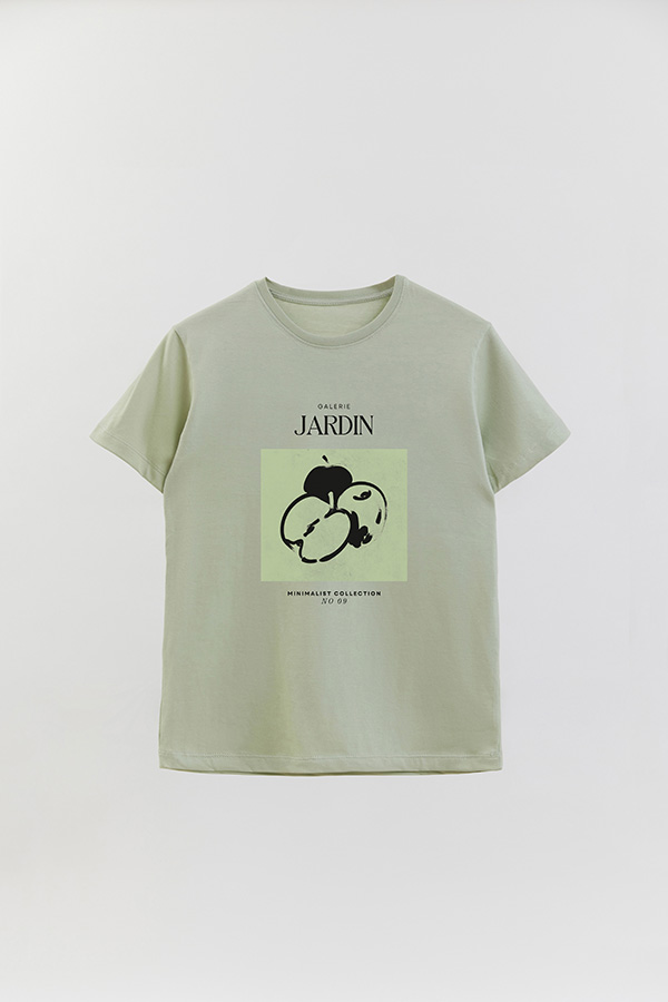 REMERA BASICA ESTAMPADA JARDIN 9