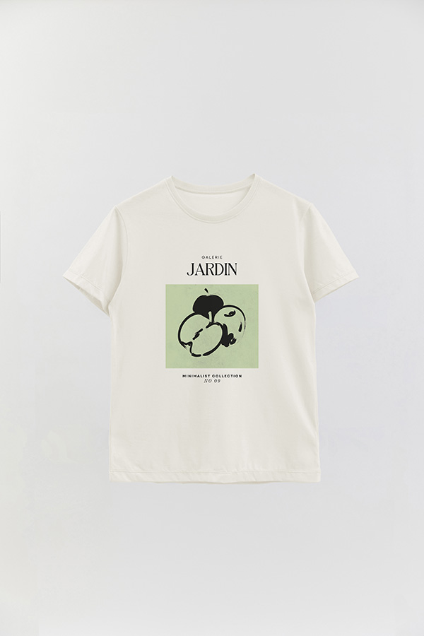 REMERA BASICA ESTAMPADA JARDIN 9