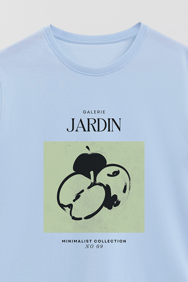 REMERA BASICA ESTAMPADA JARDIN 9