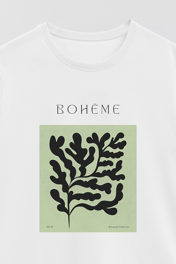 REMERA BASICA ESTAMPADA JARDIN 8