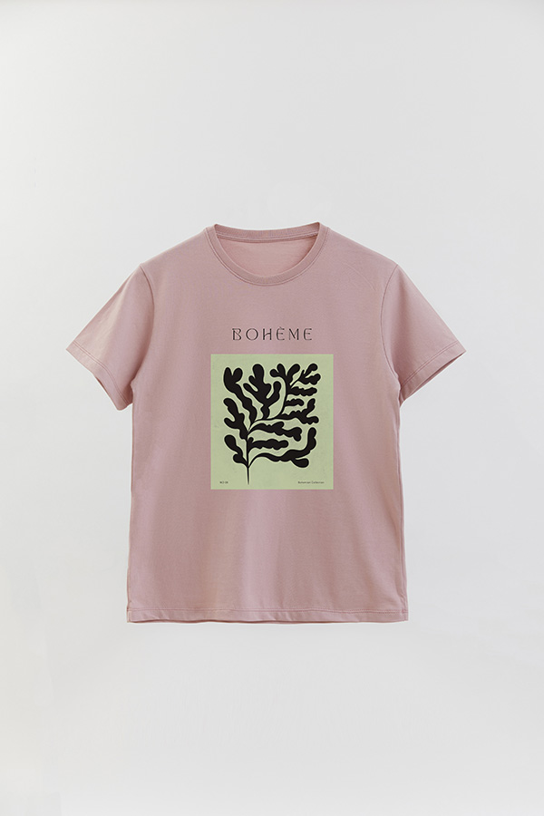 REMERA BASICA ESTAMPADA JARDIN 8