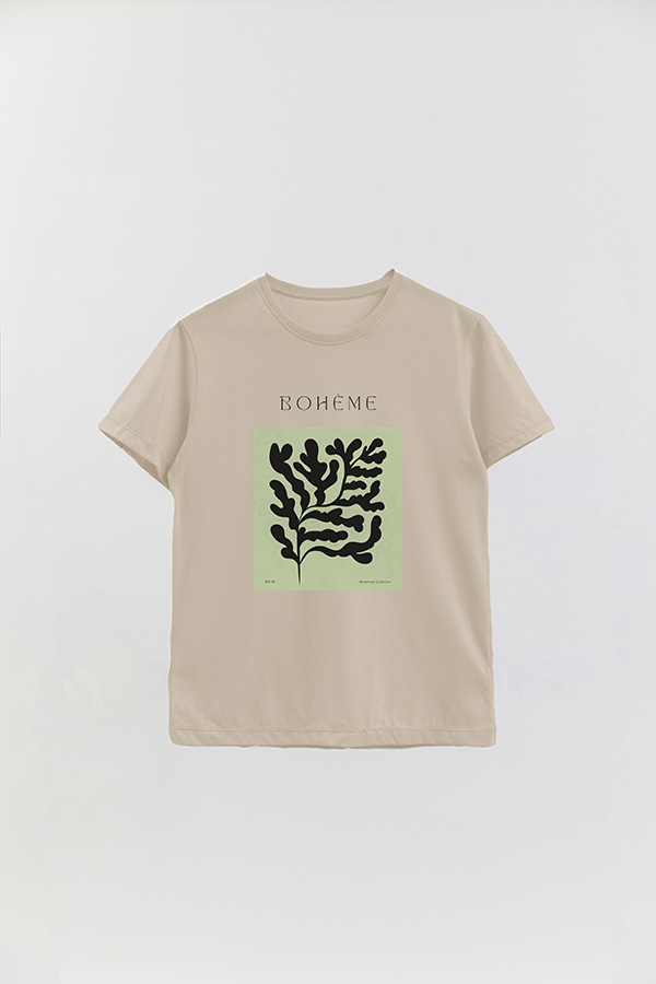 REMERA BASICA ESTAMPADA JARDIN 8