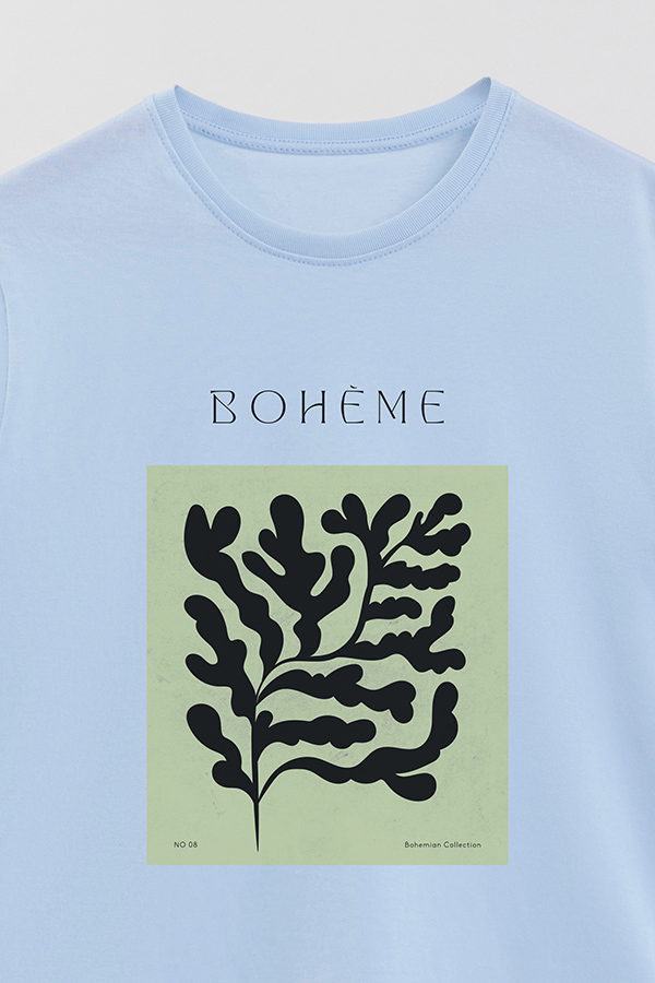 REMERA BASICA ESTAMPADA JARDIN 8