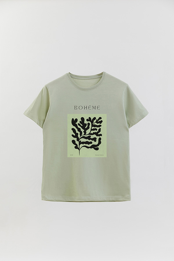 REMERA BASICA ESTAMPADA JARDIN 8
