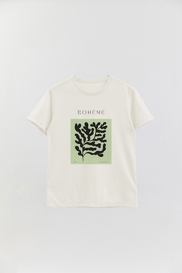 REMERA BASICA ESTAMPADA JARDIN 8