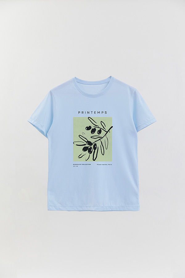 REMERA BASICA ESTAMPADA JARDIN 6