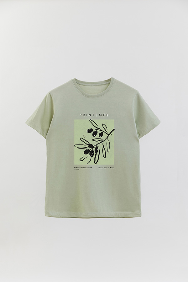 REMERA BASICA ESTAMPADA JARDIN 6