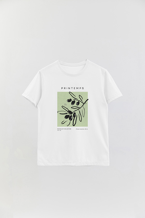 REMERA BASICA ESTAMPADA JARDIN 6