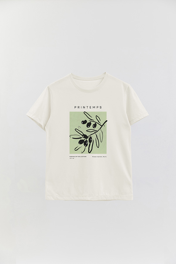 REMERA BASICA ESTAMPADA JARDIN 6