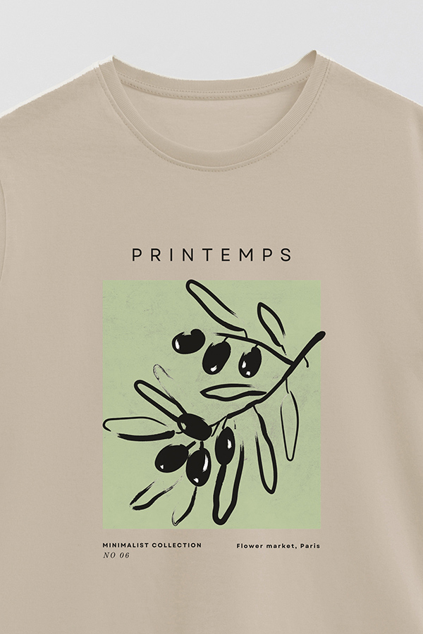 REMERA BASICA ESTAMPADA JARDIN 6